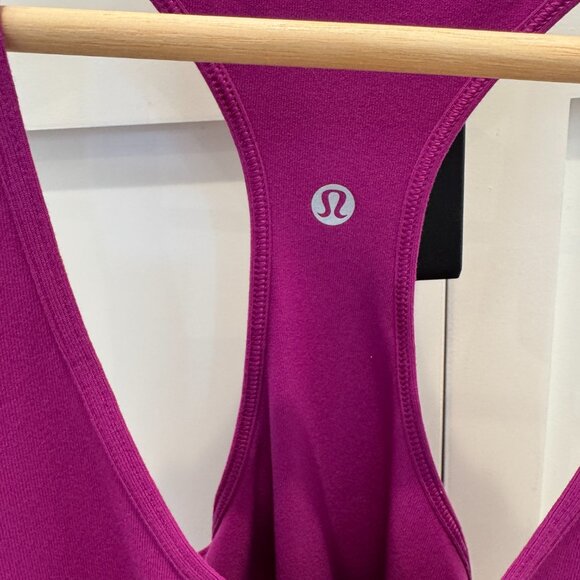 Lululemon Purple Racerback Tank Top L/XL - Picture 2 of 5